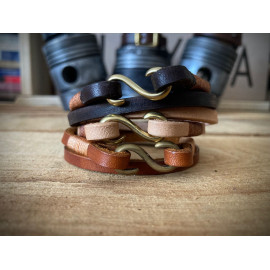 DOUBLE WRAP leather bracelet